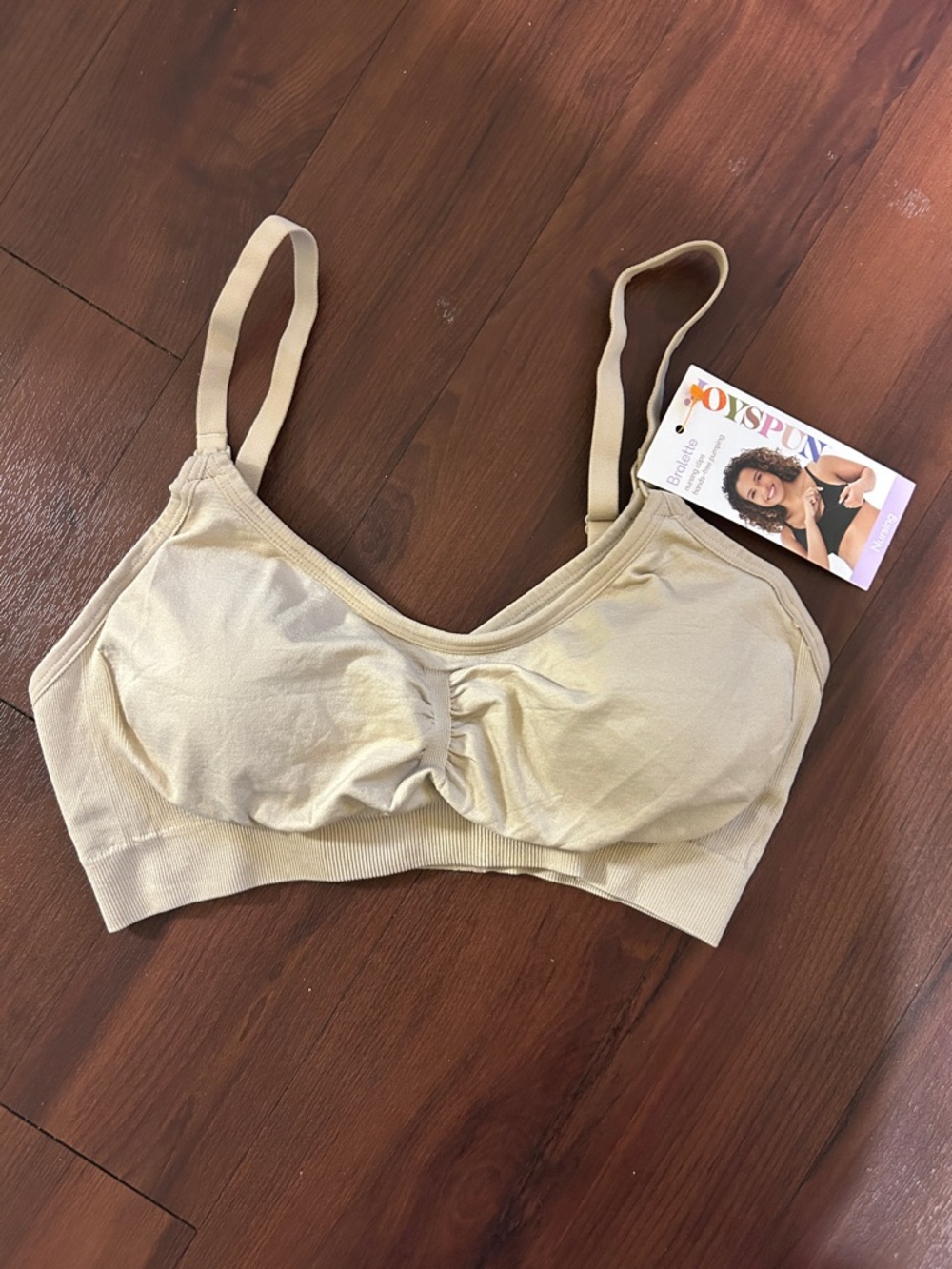 Wireless Seamless Nursing Comfort Bra - Beige S